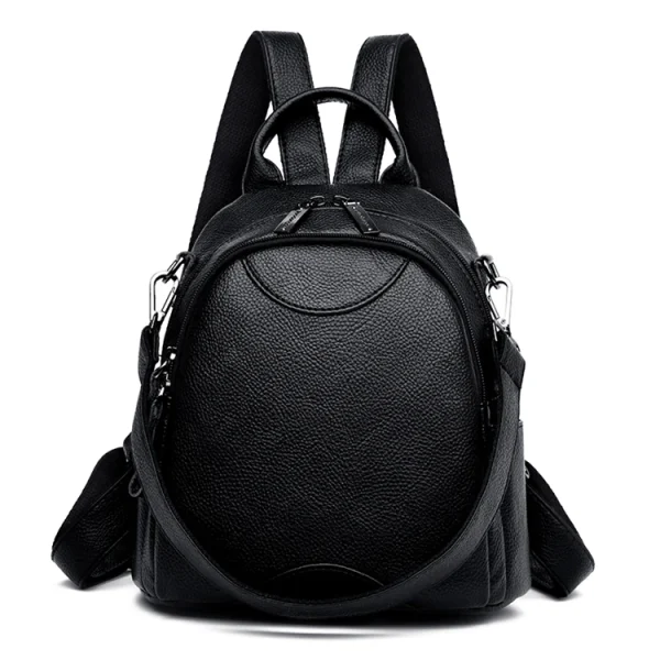 sac à dos en cuir noir
