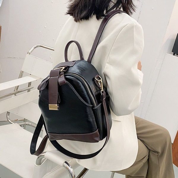 mini sac à dos simili cuir avec poignée