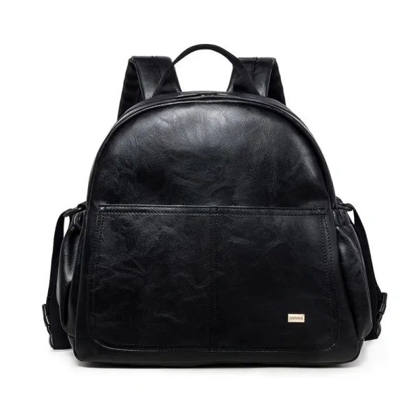 sac à dos à langer en cuir pour bébé