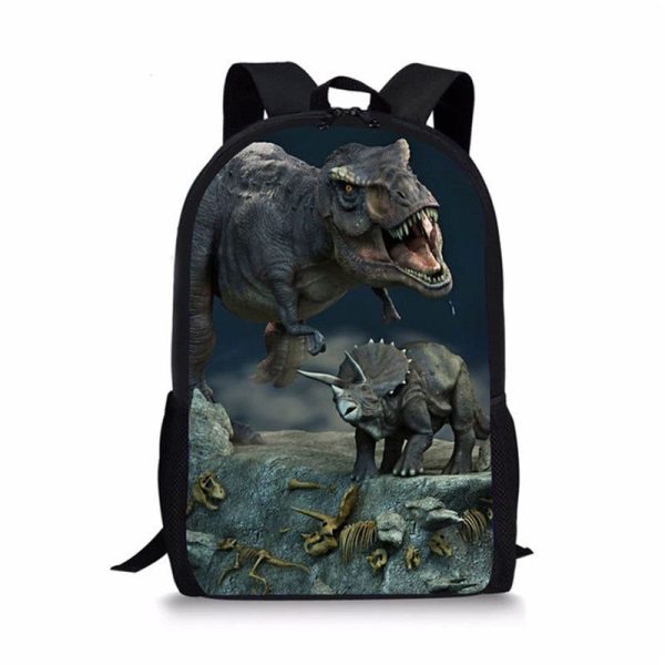 sac à dos avec dessin allosaurus
