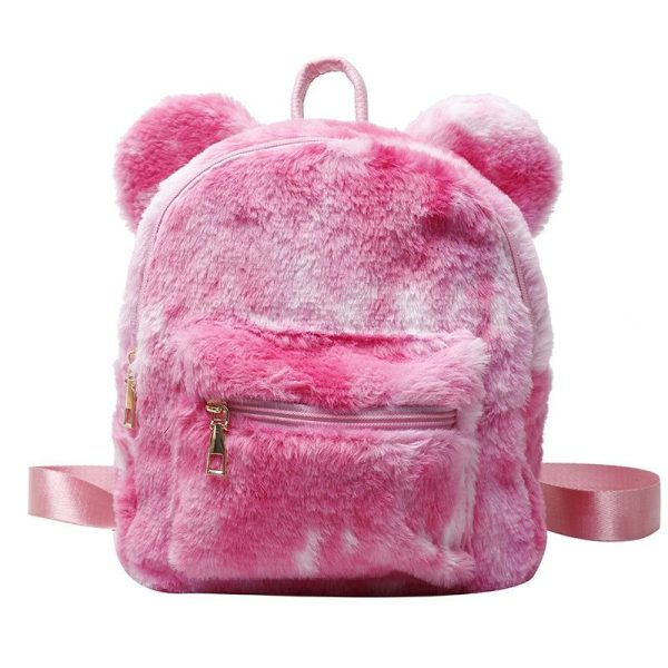 sac à dos bébé peluche rose