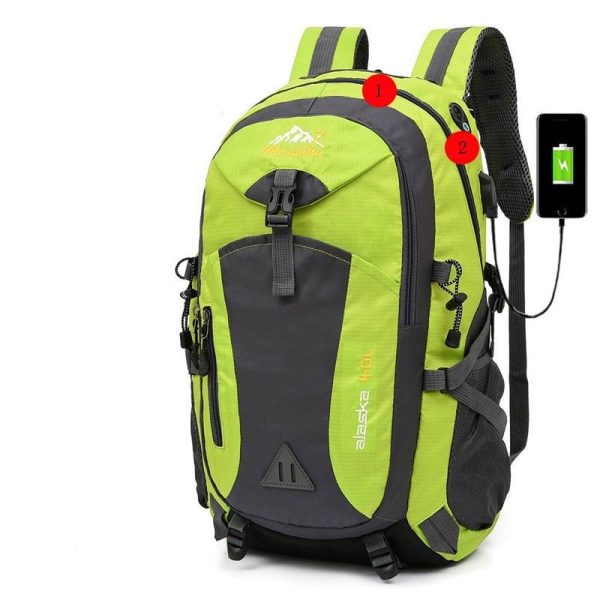 sac à dos de camping avec port USB