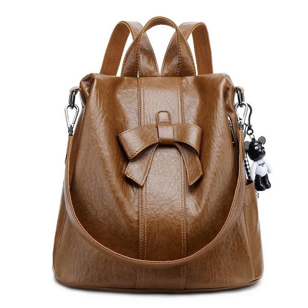 sac à dos en cuir nœud papillon
