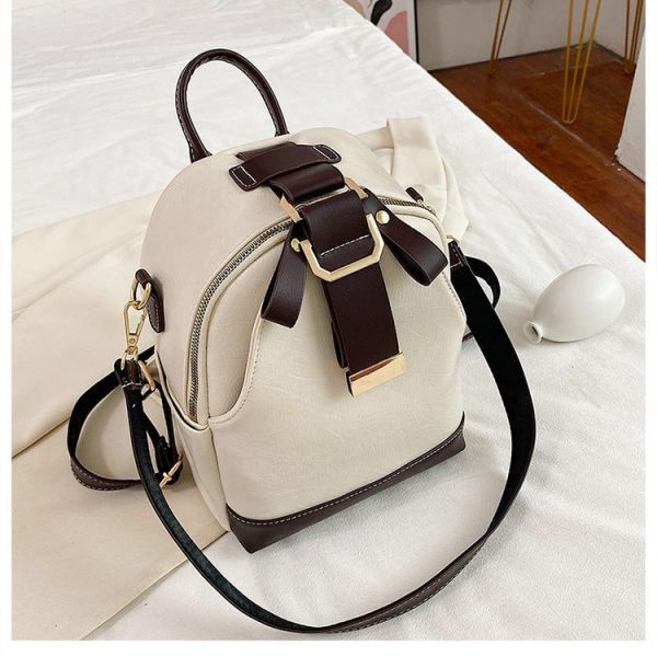 sac à dos en simili cuir femme à boucle