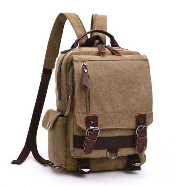 sac à dos en toile canvas vintage