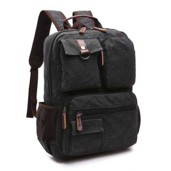sac à dos homme noir en toile
