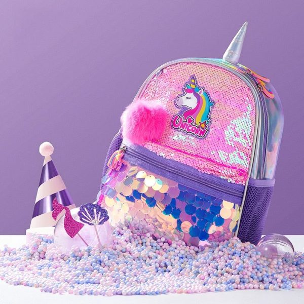 sac à dos licorne rose et violet