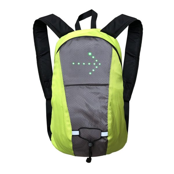 sac à dos pour vélo avec signalisation