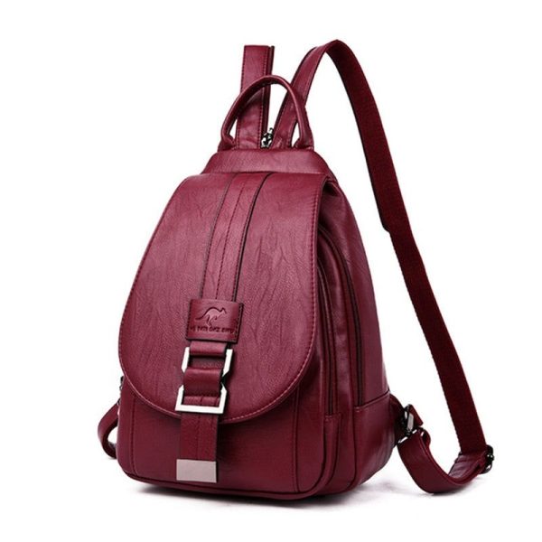 sac à dos prune pour femme simili cuir