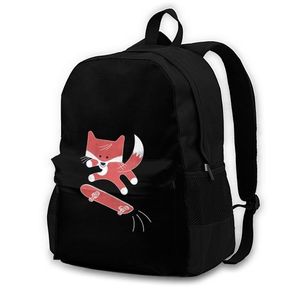 sac à dos renard avec skateboard