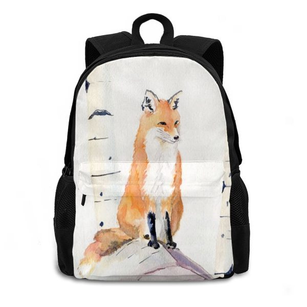 sac à dos renard imprimé
