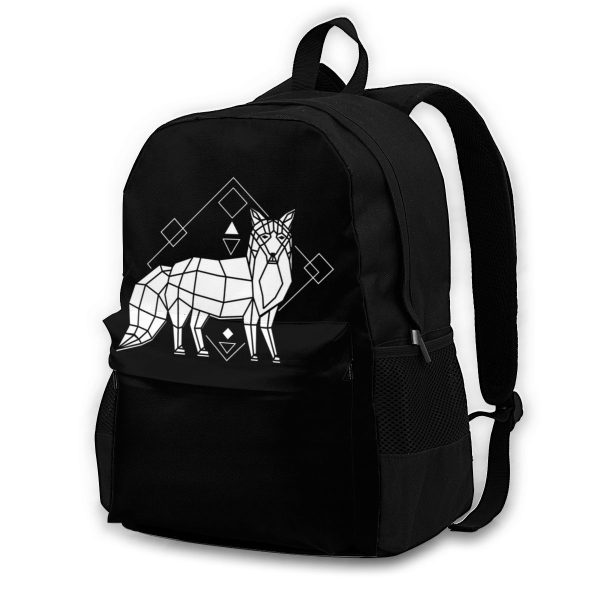 sac à dos renard noir et blanc