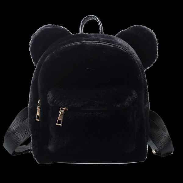 sac à dos scolaire oreille en peluche