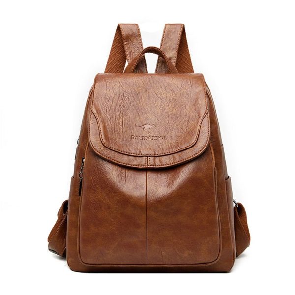 sac à dos simili cuir vintage