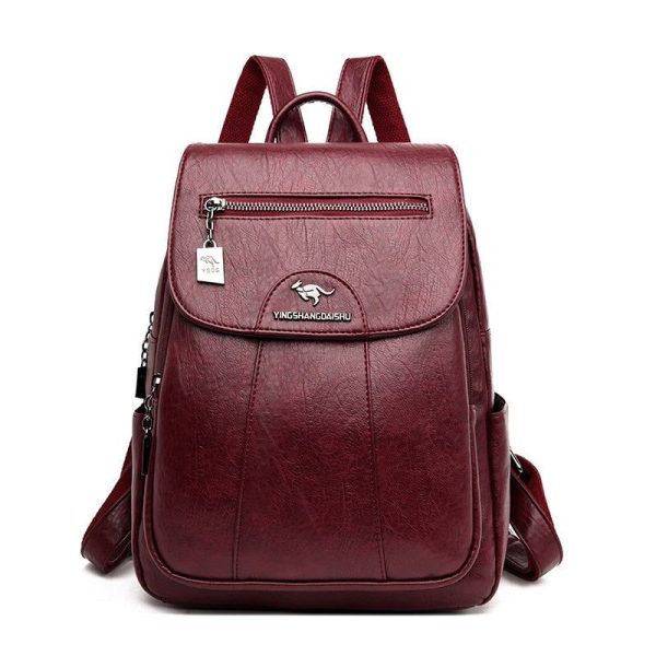 sac à dos simili cuir vintage en peau de mouton