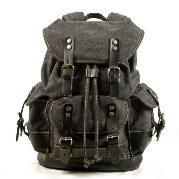 sac à dos toile et cuir bohème