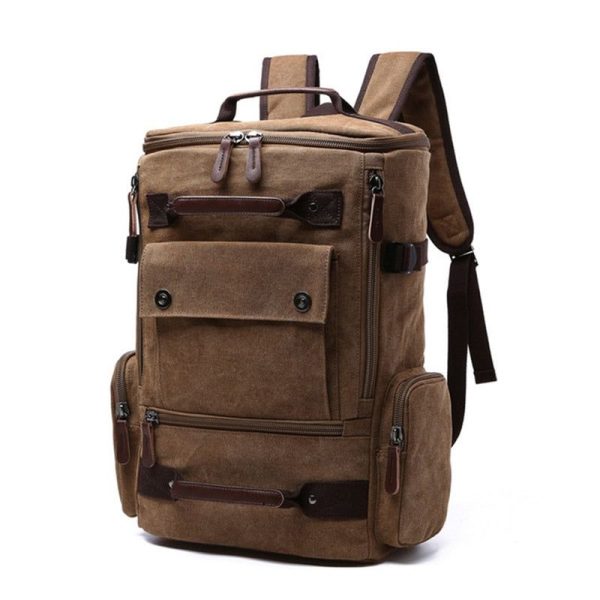 sac à dos toile vintage pour étudiant
