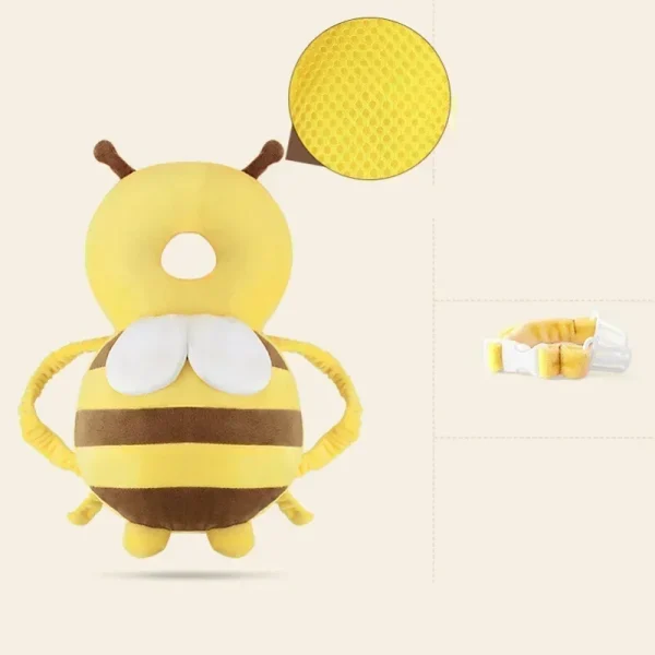sac à dos de protection pour la tête de bébé jaune