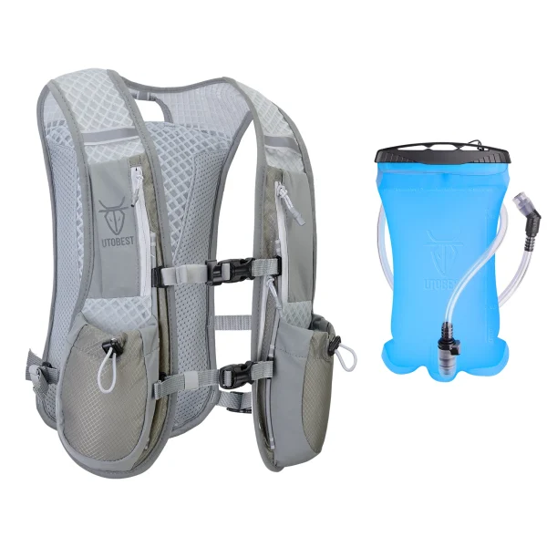sac à dos running gris